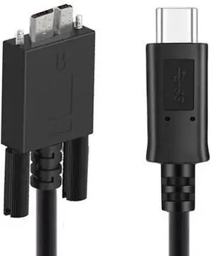 USBC to Micro USB 3.0 Data Cable with Screw Mount, 5Gbps HighSpeed for Industrial Camera & Hard Disk USBC to Micro USB 3.0 Data Cable with Screw Mount, 5Gbps HighSpeed for Industrial Camera & Hard Disk