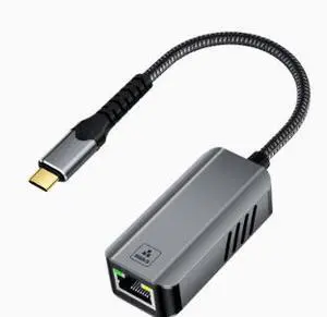 USB-C to 10Gb Ethernet Adapter, USB4 RJ45 Network Adapter with RTL8159 Chip, 10Gbps High-Speed Wired Network Converter for Laptop Desktop USB-C to 10Gb Ethernet Adapter, USB4 RJ45 Network Adapter with RTL8159 Chip, 10Gbps High-Speed Wired Network Converter for Laptop Desktop