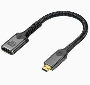 Micro HDMI to HDMI Cable 16K Ultra HD, HDMI Type D Male to Type A Male Video Cable with 3D Audio & Video Sync for Camera Laptop TV Monitor Micro HDMI to HDMI Cable 16K Ultra HD, HDMI Type D Male to Type A Male Video Cable with 3D Audio & Video Sync for Camera Laptop TV Monitor