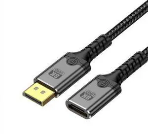 8K@60Hz DisplayPort to HDMI Cable, DP Male to HDMI Male Adapter Cable for Laptop PC Graphics Card Monitor TV Projector with Ultra HD Video 8K@60Hz DisplayPort to HDMI Cable, DP Male to HDMI Male Adapter Cable for Laptop PC Graphics Card Monitor TV Projector with Ultra HD Video