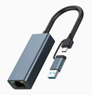 USB to Gigabit Ethernet Adapter, USB-A to RJ45 LAN Network Adapter 1000Mbps Wired Internet Adapter with LED Indicator Plug and Play for Laptop Desktop PC USB to Gigabit Ethernet Adapter, USB-A to RJ45 LAN Network Adapter 1000Mbps Wired Internet Adapter with LED Indicator Plug and Play for Laptop Desktop PC