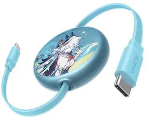 Nexode 100W Retractable Cable Honkai: Star Rail, Glacier Blue, 3.3FT | USB C Charger Cable for iPhone 17/16, MacBook Pro/Air, Galaxy S26/S25, iPad Pro/Air, Pixel 10/9, Switch, AirPods Nexode 100W Retractable Cable Honkai: Star Rail, Glacier Blue, 3.3FT | USB C Charger Cable for iPhone 17/16, MacBook Pro/Air, Galaxy S26/S25, iPad Pro/Air, Pixel 10/9, Switch, AirPods