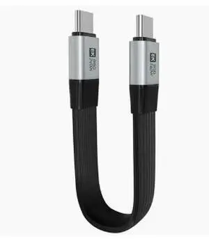 1M USB4 Type-C Cable 80Gbps, 240W PD Fast Charging, 8K@60Hz Video, Right Angle USB-C Cable Compatible with Thunderbolt 4/3 VR Gaming 1M USB4 Type-C Cable 80Gbps, 240W PD Fast Charging, 8K@60Hz Video, Right Angle USB-C Cable Compatible with Thunderbolt 4/3 VR Gaming