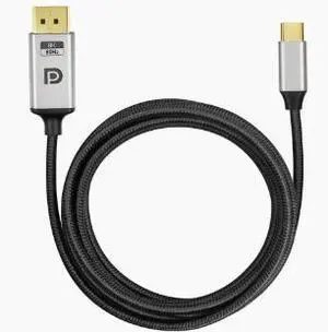 1M USB C to DisplayPort 1.4 Cable 8K@60Hz Bi-Directional Converter, IF670+VL170 Chip, Type-C Male to DP Male Cable HDR HDCP 2.3 for Monitor Laptop Gaming Display 1M USB C to DisplayPort 1.4 Cable 8K@60Hz Bi-Directional Converter, IF670+VL170 Chip, Type-C Male to DP Male Cable HDR HDCP 2.3 for Monitor Laptop Gaming Display
