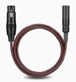 0.5M Mini XLR Male to Standard XLR Female Cable, 3-Pin Mini XLR Audio Adapter Cable, 24K Gold Plated Connector with Metal Shell for Microphone, Mixer, Recording Equipment 0.5M Mini XLR Male to Standard XLR Female Cable, 3-Pin Mini XLR Audio Adapter Cable, 24K Gold Plated Connector with Metal Shell for Microphone, Mixer, Recording Equipment