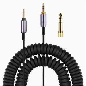 Replacement Coiled Audio Cable for Sony MDR-10RBT MDR-10RNC MDR-10R MDR-1R MDR-1RMK2 MDR-1AM2 Headphones Replacement Coiled Audio Cable for Sony MDR-10RBT MDR-10RNC MDR-10R MDR-1R MDR-1RMK2 MDR-1AM2 Headphones