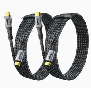 USB4 Type-C to Type-C Cable 1M, 240W PD Fast Charging Cable, 40Gbps Data Transfer, 8K@60Hz Video Cable, Thunderbolt 4/3 Compatible USB4 Type-C to Type-C Cable 1M, 240W PD Fast Charging Cable, 40Gbps Data Transfer, 8K@60Hz Video Cable, Thunderbolt 4/3 Compatible