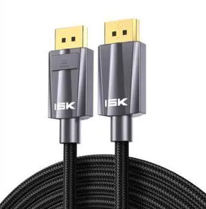 1M DisplayPort 2.1 Cable, 16K Ultra HD DP Male to Male Cable for Gaming Monitor, PC, Laptop and Graphics Card, Supports 8K 60Hz 1M DisplayPort 2.1 Cable, 16K Ultra HD DP Male to Male Cable for Gaming Monitor, PC, Laptop and Graphics Card, Supports 8K 60Hz