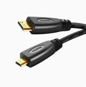 1M Mini HDMI Male to Micro HDMI Male Cable, High Speed HD Video Cable for Raspberry Pi, Camera, Tablet, Monitor and TV Display 1M Mini HDMI Male to Micro HDMI Male Cable, High Speed HD Video Cable for Raspberry Pi, Camera, Tablet, Monitor and TV Display