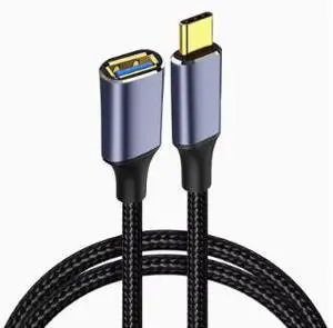 3M USB Type-C to USB-A Female OTG Cable, USB 3.0 Type-C Male Adapter Cable, 5Gbps High Speed Data Transfer Cable for Flash Drive, Mouse, Keyboard and Computer 3M USB Type-C to USB-A Female OTG Cable, USB 3.0 Type-C Male Adapter Cable, 5Gbps High Speed Data Transfer Cable for Flash Drive, Mouse, Keyboard and Computer
