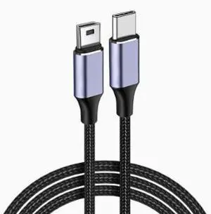 1M USB Type-C to Mini USB Cable, Type-C Male to Mini-B Data Charging Cable for MP3, MP4 Player, Drawing Tablet, Keyboard and Other Devices 1M USB Type-C to Mini USB Cable, Type-C Male to Mini-B Data Charging Cable for MP3, MP4 Player, Drawing Tablet, Keyboard and Other Devices