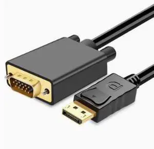 1.8M DisplayPort to VGA Cable, DP Male to VGA Male Adapter Cable, 1080P Full HD Video Converter Cable for Monitor, Projector and Display 1.8M DisplayPort to VGA Cable, DP Male to VGA Male Adapter Cable, 1080P Full HD Video Converter Cable for Monitor, Projector and Display