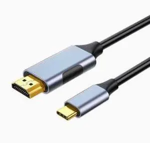 1.8M USB-C to HDMI Cable, 4K@60Hz Ultra HD Video Adapter, Type-C Male to HDMI Cable with Gold-Plated Connector for Laptop, Phone, Monitor and TV 1.8M USB-C to HDMI Cable, 4K@60Hz Ultra HD Video Adapter, Type-C Male to HDMI Cable with Gold-Plated Connector for Laptop, Phone, Monitor and TV