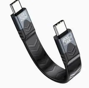 0.13M USB4 USB-C to USB-C FPC Flat Cable, 80Gbps Ultra High Speed Data Cable, 16K Video Output, 240W PD 5A Fast Charging, Compatible with Thunderbolt 5/4/3 0.13M USB4 USB-C to USB-C FPC Flat Cable, 80Gbps Ultra High Speed Data Cable, 16K Video Output, 240W PD 5A Fast Charging, Compatible with Thunderbolt 5/4/3