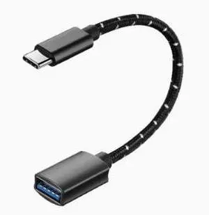 0.15M USB-C Male to USB-A Female OTG Cable, USB 3.2 Gen 2 10Gbps High Speed Data Adapter, Braided Type-C OTG Extension Cable for Phone, Tablet and Laptop 0.15M USB-C Male to USB-A Female OTG Cable, USB 3.2 Gen 2 10Gbps High Speed Data Adapter, Braided Type-C OTG Extension Cable for Phone, Tablet and Laptop
