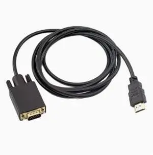 3M HDMI to VGA Converter Cable with Audio Support, HDMI Male to VGA Male Adapter Cable, 1080P Video Converter for PC, Laptop, TV Box, Monitor and Projector 3M HDMI to VGA Converter Cable with Audio Support, HDMI Male to VGA Male Adapter Cable, 1080P Video Converter for PC, Laptop, TV Box, Monitor and Projector