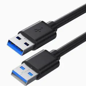 3M USB 3.0 Male to Male Cable, Dual USB-A Data Transfer Cable, High Speed USB 3.0 Cable for External Hard Drive Enclosure, PC and Other Devices 3M USB 3.0 Male to Male Cable, Dual USB-A Data Transfer Cable, High Speed USB 3.0 Cable for External Hard Drive Enclosure, PC and Other Devices