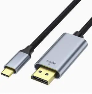1M USB-C to DisplayPort 1.4 Cable, 8K@60Hz Ultra HD Video Adapter Cable, Type-C to DP Cable with Aluminum Alloy Housing for Laptop, Phone, Monitor and Thunderbolt Devices 1M USB-C to DisplayPort 1.4 Cable, 8K@60Hz Ultra HD Video Adapter Cable, Type-C to DP Cable with Aluminum Alloy Housing for Laptop, Phone, Monitor and Thunderbolt Devices