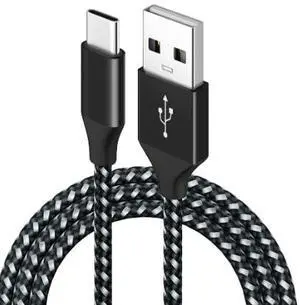 2M USB-C Charging Cable, 3A Fast Charging Type-C Cable, Nylon Braided USB Cable with 480Mbps Data Transfer for Android Phones, Tablets and USB-C Devices 2M USB-C Charging Cable, 3A Fast Charging Type-C Cable, Nylon Braided USB Cable with 480Mbps Data Transfer for Android Phones, Tablets and USB-C Devices
