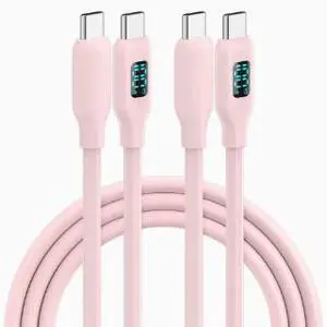 3M USB-C Cable, 100W PD Fast Charging Cable with Digital Display, Liquid Silicone Type-C Cable for Phone, Tablet and Laptop 3M USB-C Cable, 100W PD Fast Charging Cable with Digital Display, Liquid Silicone Type-C Cable for Phone, Tablet and Laptop
