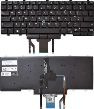 Backlit Keyboard Replacement Compatible with Dell Education(Latitude ) E5450 E5470 E5480 E7450 P40G E7470 E7480,Latitude 14 5480 5488 5490 5491 7480 7490 with Pointer US Layout Backlit Keyboard Replacement Compatible with Dell Education(Latitude ) E5450 E5470 E5480 E7450 P40G E7470 E7480,Latitude 14 5480 5488 5490 5491 7480 7490 with Pointer US Layout