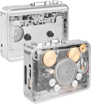 Portable Clear Stereo &Auto Reverse Cassette Player,Convert Tapes to MP3 Format via USB Converter,Built-in Cool Copper Wheel Movement Speaker Portable Clear Stereo &Auto Reverse Cassette Player,Convert Tapes to MP3 Format via USB Converter,Built-in Cool Copper Wheel Movement Speaker