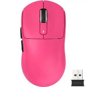 X3 Lightweight Wireless Gaming Mouse with Tri-Mode 2.4G/USB-C Wired/Bluetooth,Up to 26K DPI, PAW3395 Optical Sensor,Kailh GM8.0 Switch,5 programmable Buttons for PC/Win/Mac(Berry Red) X3 Lightweight Wireless Gaming Mouse with Tri-Mode 2.4G/USB-C Wired/Bluetooth,Up to 26K DPI, PAW3395 Optical Sensor,Kailh GM8.0 Switch,5 programmable Buttons for PC/Win/Mac(Berry Red)