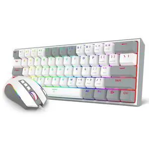 CB201 Gaming Keyboard & Mouse Combo, 61 Keys K617 Wired RGB Gaming Keyboard and 8000 DPI Wired M612 Gaming Mouse Bundle, White CB201 Gaming Keyboard & Mouse Combo, 61 Keys K617 Wired RGB Gaming Keyboard and 8000 DPI Wired M612 Gaming Mouse Bundle, White
