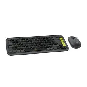 POP ICON Combo, Wireless Bluetooth Keyboard and Mouse, Comfortable Typing, programmable Keys and Buttons, Quiet clicks, Easy-Switch up to 3 Devices - Graphite and Lime POP ICON Combo, Wireless Bluetooth Keyboard and Mouse, Comfortable Typing, programmable Keys and Buttons, Quiet clicks, Easy-Switch up to 3 Devices - Graphite and Lime