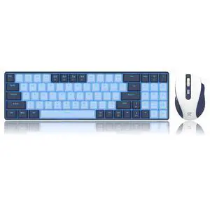 BS8773 Wireless Keyboard and Mouse Combo, 78 Keys 2.4Ghz Wireless Low-Profile Mechanical Red Switch Keyboard w/Slim Compact Design & Single Blue Backlit, Comfort Grip 2400 DPI Max Mouse BS8773 Wireless Keyboard and Mouse Combo, 78 Keys 2.4Ghz Wireless Low-Profile Mechanical Red Switch Keyboard w/Slim Compact Design & Single Blue Backlit, Comfort Grip 2400 DPI Max Mouse