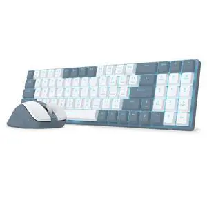 BS8773 Wireless Keyboard and Mouse Combo, 78 Keys 2.4Ghz Wireless Low-Profile Mechanical Red Switch Keyboard w/Slim Compact Design & Single Blue Backlit, Comfort Grip 2400 DPI Max Mouse BS8773 Wireless Keyboard and Mouse Combo, 78 Keys 2.4Ghz Wireless Low-Profile Mechanical Red Switch Keyboard w/Slim Compact Design & Single Blue Backlit, Comfort Grip 2400 DPI Max Mouse
