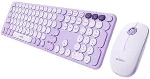 COE202 Wireless Bluetooth Keyboard and Mouse Combo, Star Purple COE202 Wireless Bluetooth Keyboard and Mouse Combo, Star Purple