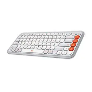 Wireless Bluetooth Keyboard, Comfortable Typing, Programmable Keys, Easy-Switch Between up to 3 Devices, for Laptop, Tablet, PC Off White and Orange Wireless Bluetooth Keyboard, Comfortable Typing, Programmable Keys, Easy-Switch Between up to 3 Devices, for Laptop, Tablet, PC Off White and Orange