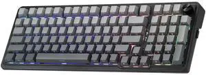 K686 PRO 98 Keys Wireless Gasket RGB Gaming Keyboard, 3-Mode PBT Mechanical Keyboard w/Hot-Swap South-Facing RGB Socket, Dedicated Knob Control & 5-Layer Noise Dampening, Gradient PBT Keycaps K686 PRO 98 Keys Wireless Gasket RGB Gaming Keyboard, 3-Mode PBT Mechanical Keyboard w/Hot-Swap South-Facing RGB Socket, Dedicated Knob Control & 5-Layer Noise Dampening, Gradient PBT Keycaps