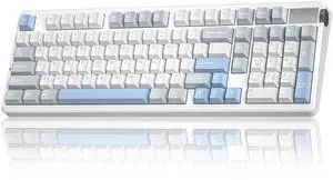 A98-96% Mechanical Keyboard Wireless, Tri-Mode BT5.0/2.4GHz/USB-C, Creamy Keyboard with Number Pad, Gasket Structure Hot Swappable, Custom Gaming Keyboard RGB Backlit with Knob for PC A98-96% Mechanical Keyboard Wireless, Tri-Mode BT5.0/2.4GHz/USB-C, Creamy Keyboard with Number Pad, Gasket Structure Hot Swappable, Custom Gaming Keyboard RGB Backlit with Knob for PC