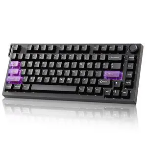 RT75 PRO Wireless Gaming Keyboard,Hall Effect Mechanical Rapid Trigger Magnetic Keyboard Bluetooth/USB-C/2.4G Dual 8KHz Polling Rate &128K Scan,RGB Backlit,TGL/SOCD/DKS/MT (Black,Red Switch) RT75 PRO Wireless Gaming Keyboard,Hall Effect Mechanical Rapid Trigger Magnetic Keyboard Bluetooth/USB-C/2.4G Dual 8KHz Polling Rate &128K Scan,RGB Backlit,TGL/SOCD/DKS/MT (Black,Red Switch)