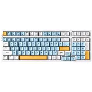 Wireless Mechanical Keyboard, Triple Mode 2.4G/USB-C/BT Gaming Keyboards 100 Keys Ice-Blue Backlit, Red Switch Keyboard | Rechargeable Mechanical Gaming Keyboards | Ice Blue/W/Y Wireless Mechanical Keyboard, Triple Mode 2.4G/USB-C/BT Gaming Keyboards 100 Keys Ice-Blue Backlit, Red Switch Keyboard | Rechargeable Mechanical Gaming Keyboards | Ice Blue/W/Y