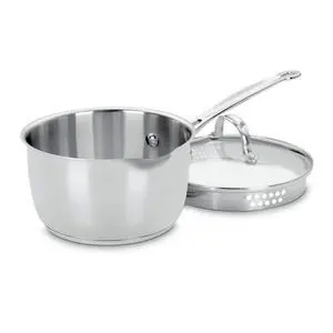 719-18P Chef's Classic Stainless 2-Quart Saucepan with Cover,Silver 719-18P Chef's Classic Stainless 2-Quart Saucepan with Cover,Silver