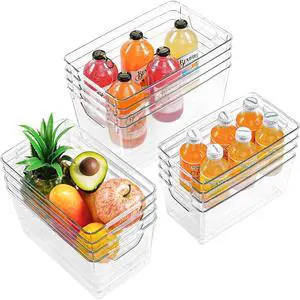 12 Pack Organizers and Storage, Pantry Organization and Storage Bins, Cabinet Organizer, Clear Plastic Storage Containers with HandleAcrylic Storage Bins (4 Small&4 Middle&4 Large 12 Pack Organizers and Storage, Pantry Organization and Storage Bins, Cabinet Organizer, Clear Plastic Storage Containers with HandleAcrylic Storage Bins (4 Small&4 Middle&4 Large