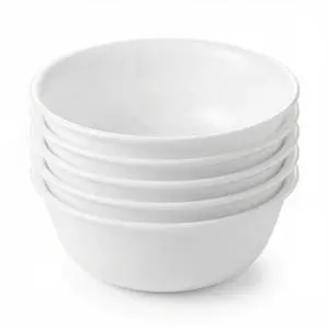 Vitrelle 28-oz Soup/Cereal Bowls Set of 6 Chip & Crack Resistant Dinnerware Bowls for Soup, Ramen, Cereal and More, Triple Layer Glass, Winter Frost White Vitrelle 28-oz Soup/Cereal Bowls Set of 6 Chip & Crack Resistant Dinnerware Bowls for Soup, Ramen, Cereal and More, Triple Layer Glass, Winter Frost White