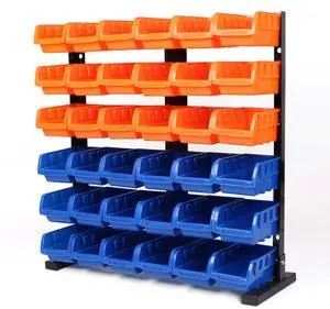 Storage Bins Parts Rack 36Pcs Bin Organizer Garage Plastic Shop Tool, Tools for Men Storage Bins Parts Rack 36Pcs Bin Organizer Garage Plastic Shop Tool, Tools for Men