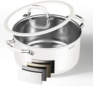 Stockpot 6 Quart, Tri-Ply 18/10 Stainless Steel Stock Pot with Lid, Induction Ready Cooking Pot for All Cooktops, Dishwasher Safe Soup Pot for Kitchen, Home, Gift for Cooker Mom and Dad Stockpot 6 Quart, Tri-Ply 18/10 Stainless Steel Stock Pot with Lid, Induction Ready Cooking Pot for All Cooktops, Dishwasher Safe Soup Pot for Kitchen, Home, Gift for Cooker Mom and Dad