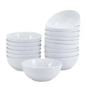 16-Pack White Porcelain Coupe Soup Bowl, 5.9" Diameter, Round, Microwave-Safe, Commercial-Grade 16-Pack White Porcelain Coupe Soup Bowl, 5.9" Diameter, Round, Microwave-Safe, Commercial-Grade