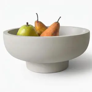 Concrete Fruit Bowl for Kitchen Counter - Large Decorative Bowls for Home Decor - Modern Key Bowl for Entryway Table - Footed Pedestal Bowl for Keys Concrete Fruit Bowl for Kitchen Counter - Large Decorative Bowls for Home Decor - Modern Key Bowl for Entryway Table - Footed Pedestal Bowl for Keys