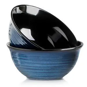 Ceramic Serving Bowls, 9 Inch Large Salad Bowls for Kitchen, 84 Ounce Mixing Bowl Set of 2, Ideal for Soup Pho Pasta Popcorn, Dishwasher & Microwave Safe(Blue) Ceramic Serving Bowls, 9 Inch Large Salad Bowls for Kitchen, 84 Ounce Mixing Bowl Set of 2, Ideal for Soup Pho Pasta Popcorn, Dishwasher & Microwave Safe(Blue)