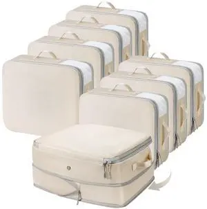 Clothes Storage Bag 8 Pack, 19L Compression Storage Bags for Sweater, Closet, Sheet Storage Organizer with Window Handle, Compression Packing Cubes Space Saver Storage Bags with Zipper Clothes Storage Bag 8 Pack, 19L Compression Storage Bags for Sweater, Closet, Sheet Storage Organizer with Window Handle, Compression Packing Cubes Space Saver Storage Bags with Zipper