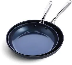 Cookware Hard Anodized Ceramic Nonstick, 10" and 12" Frying Pan Skillet Set, PFAS-Free, Dishwasher Safe, Oven Safe, Grey Cookware Hard Anodized Ceramic Nonstick, 10" and 12" Frying Pan Skillet Set, PFAS-Free, Dishwasher Safe, Oven Safe, Grey