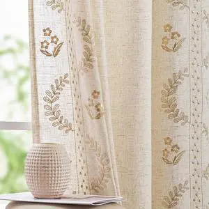 Belrose Linen Curtains for Bedroom Floral Curtains 84 Inch Length Linen Blend Beige Embroidered Drapes Farmhouse Flower Patterned Drapes for Living Room Window Treatments Set 2 Panels Belrose Linen Curtains for Bedroom Floral Curtains 84 Inch Length Linen Blend Beige Embroidered Drapes Farmhouse Flower Patterned Drapes for Living Room Window Treatments Set 2 Panels