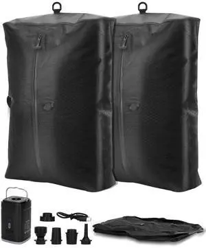 2 Vacuum ReusableTravel Vacuum Pack bags, 33L Space-Saving Vacuum Compression Bags for Travel Luggage, Suitcases, and Backpacks; IPX7 Waterproof & Reusable Vacuum Packing Cubes for Clothing (+Pump) 2 Vacuum ReusableTravel Vacuum Pack bags, 33L Space-Saving Vacuum Compression Bags for Travel Luggage, Suitcases, and Backpacks; IPX7 Waterproof & Reusable Vacuum Packing Cubes for Clothing (+Pump)