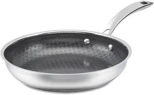 FusionPlus Hybrid Stainless Steel 10 Inch Skillet, PurelySear Hybrid Searing Surface, Oven Safe, Cool Grip Handle, Dishwasher Safe, Induction Compatible FusionPlus Hybrid Stainless Steel 10 Inch Skillet, PurelySear Hybrid Searing Surface, Oven Safe, Cool Grip Handle, Dishwasher Safe, Induction Compatible